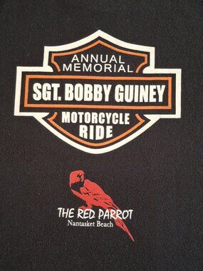 T Shirt Motorcycle Ride Annual Memorial Boston Police Sgt Bobby Guiney Size XL